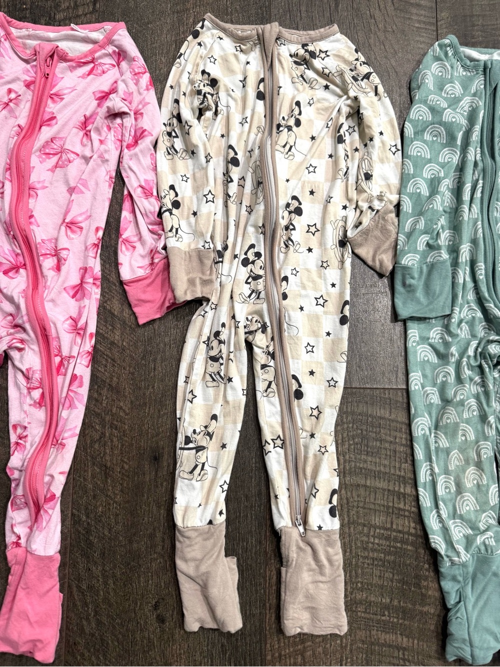 Bamboo Bundle of 4 Zipper Sleepers 18-24m - Picture 4 of 6